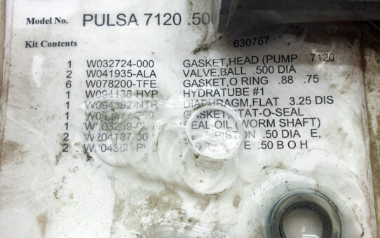 IDEX PULSA SERIES KPEDHHEA 7120 .500. 650262 KOP KIT