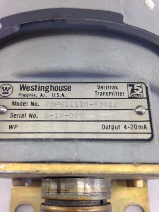 WESTINGHOUSE 75PG11110-43012 TRANSMITTER (B430) 2