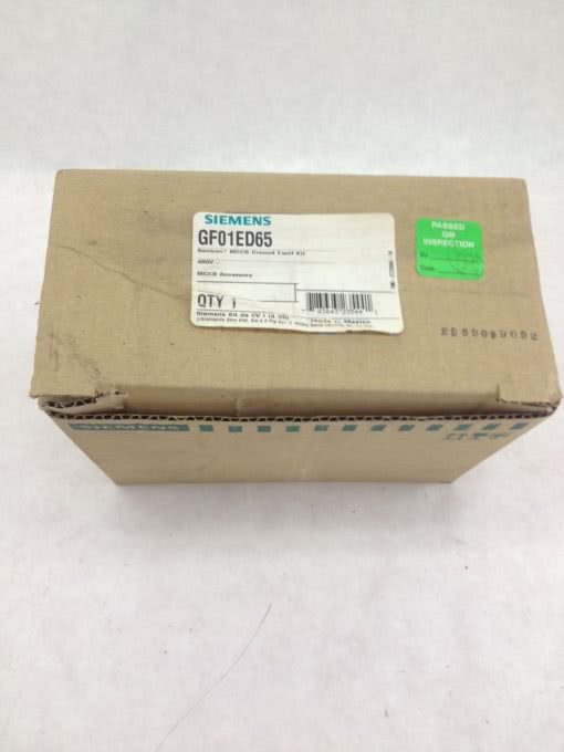 NEW! SIEMENS GF01ED65 SENTRON MCCB GROUND FAULT KIT 480V FAST SHIP!!! (B126) 1