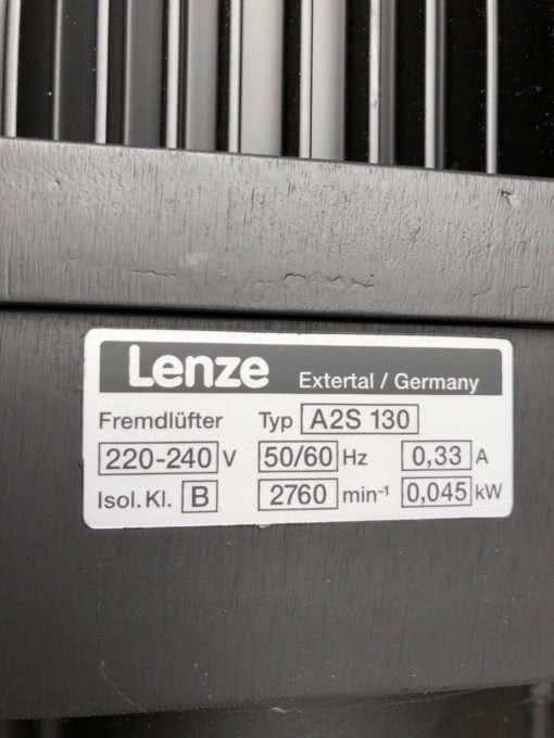 LENZE MCA19S17-RS0P1-B28R-ST5F10N-R0SU ASYNCHRONOUS SERVO MOTOR W/ A2S-130 (NM1) 4