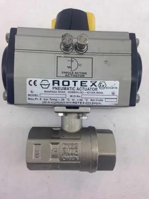 ROTEX PNEUMATIC ACTUATOR VALVE ECF40E-8 (H335) 1