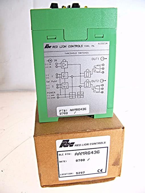 FAST SHIP!! RED LION AAMR6436 ANALOG ALARM DIN RAIL MODULE DUAL SETPOINT (F127) 2