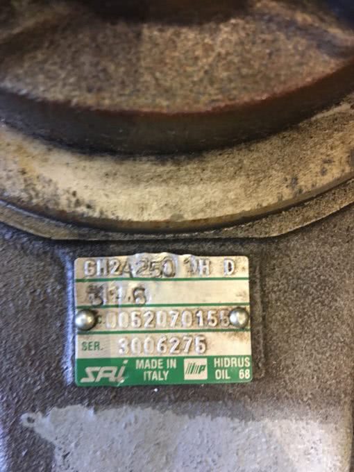 NEW SAI HYDRAULIC FIXED DISPLACEMENT RADIAL PISTOL MOTOR, GM2 250, H D, (NP7) 2
