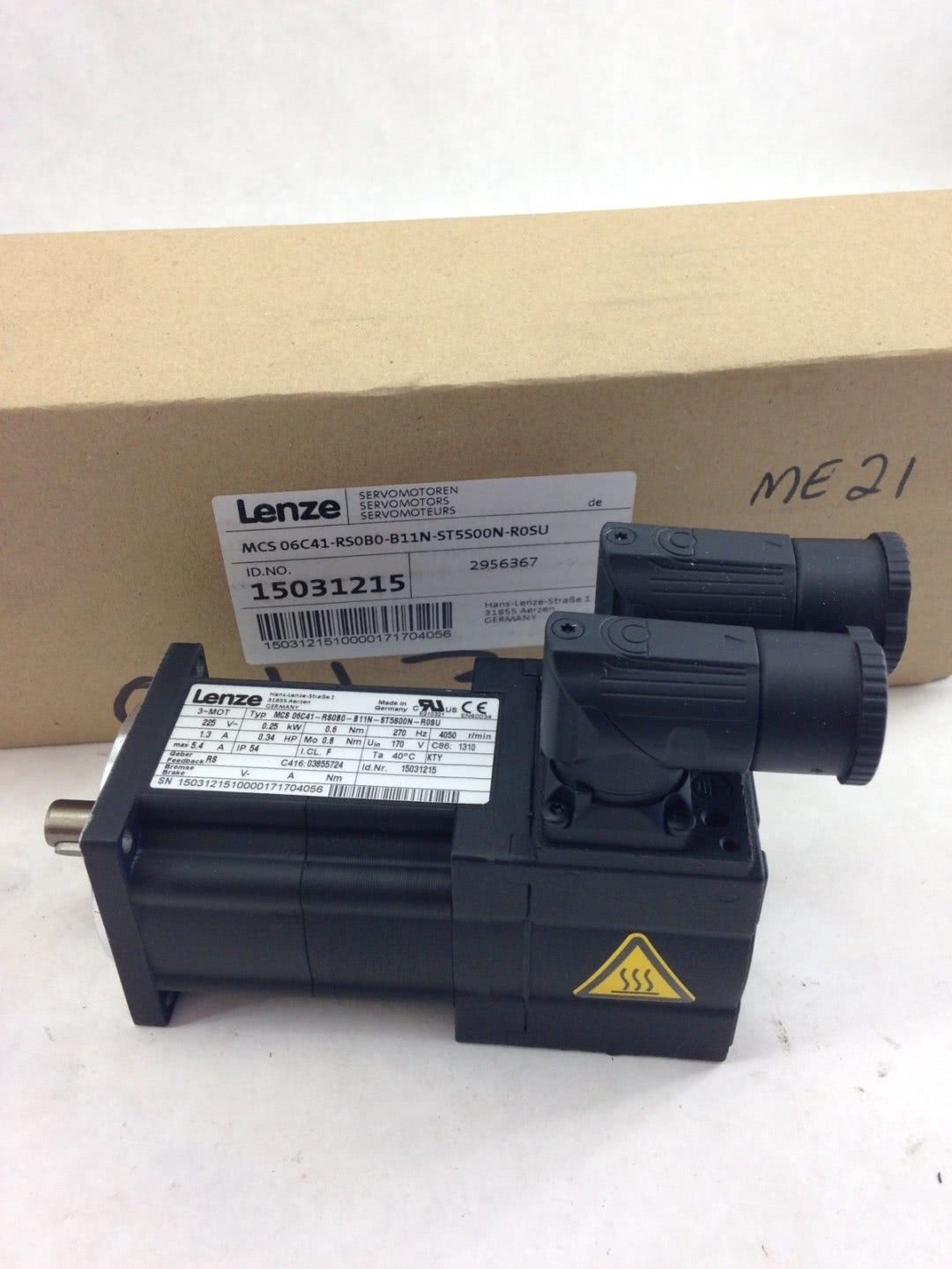 LENZE MCS 06C41-RS0B0-B11N-ST5S00N-R0SU SEREVO MOTOR (B407)