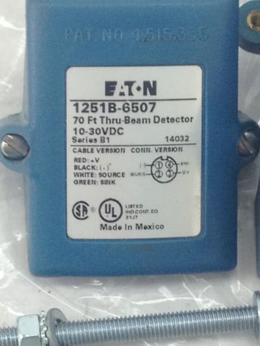 NNB! EATON 1251B-6507 THRU-BEAM DETECTOR 70FT FAST SHIP!!! (A115) 2