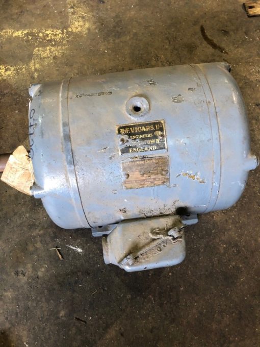 USED CROMPTON PARKINSON 5F40 3 PHASE AC MOTOR C215 FRAME, 7