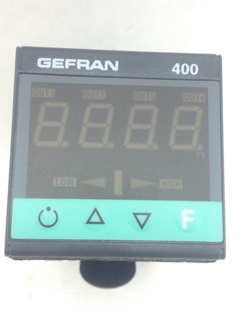 GEFRAN F000043 TEMPERATURE CONTROL DIGITAL DISPLAY 400-RR-8 VERS: FW3