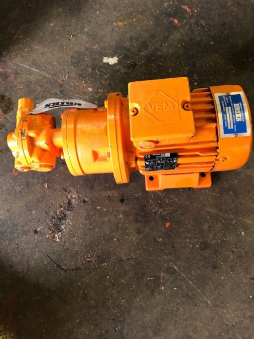 REBUILT VEM K21R80K4 THREE PHASE ELECTRIC MOTOR WITH VALVE END, 0