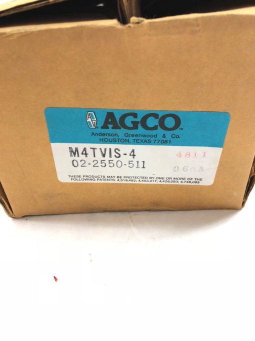 NEW ANDERSON GREENWOOD M4TVIS-4 FLOW CONTROL MANIFOLD VALVE 02-2550-511, (B426) 2