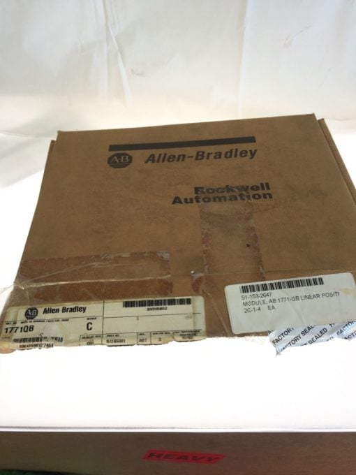 ALLEN BRADLEY 1771-QB LINEAR HYDRAULIC POSITIONING MODULE, FACTORY SEALED, B109 2