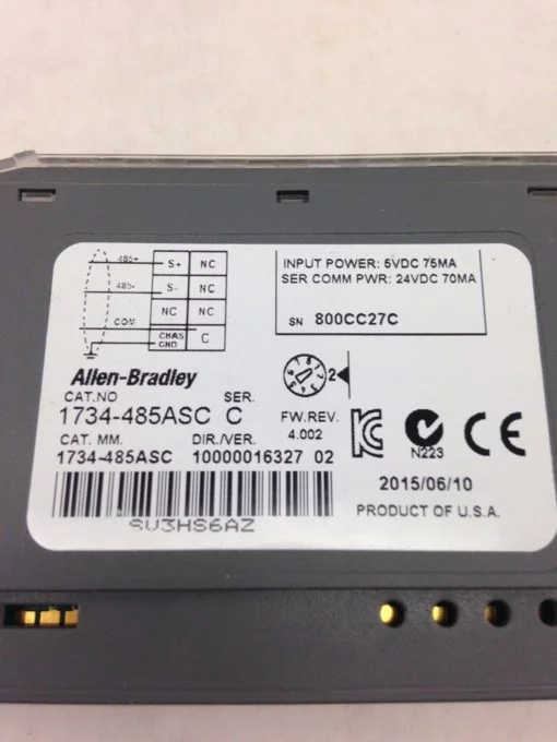 ALLEN-BRADLEY 1734-485ASC SERIES C (F111) 2