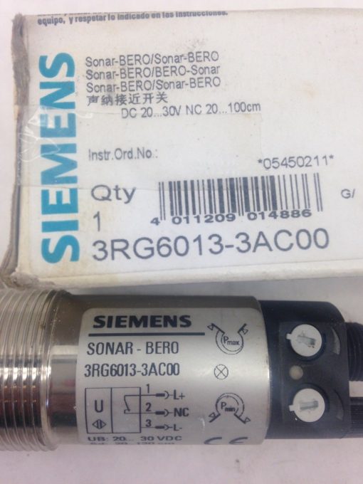 SIEMENS 3RG6013-3AC00 SONAR-BERO ULTRASONIC SENSOR (A764) 2