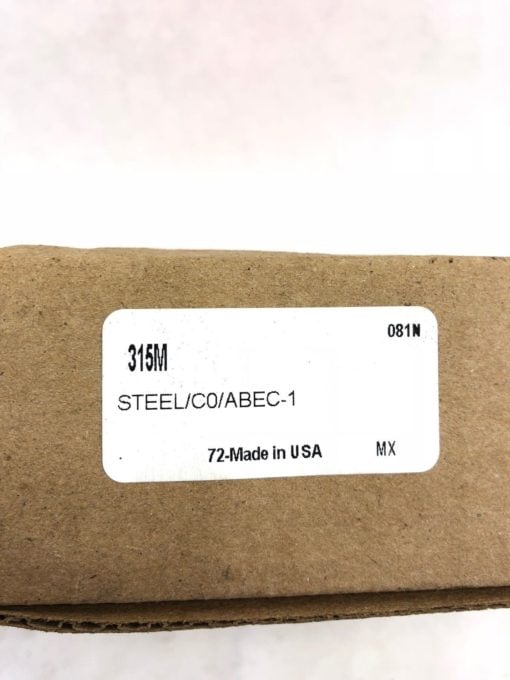 NEW IN BOX MRC 315M SINGLE ROW BALL BEARING STEEL/C0/ABEC-1, FAST SHIP! (B455) 2