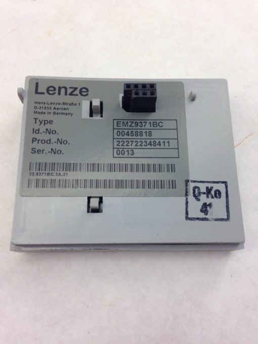 LENZE EMZ9371BC KEYPAD VECTOR (A765) 2