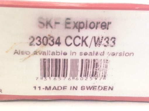 SKF EXPLORER 23034 CCK W33 SPHERICAL ROLLER BEARING (B456) 3