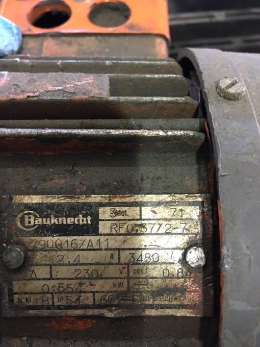 USED BAUKNECHT 790016/A11 RF0.37/2-7 230V, 2