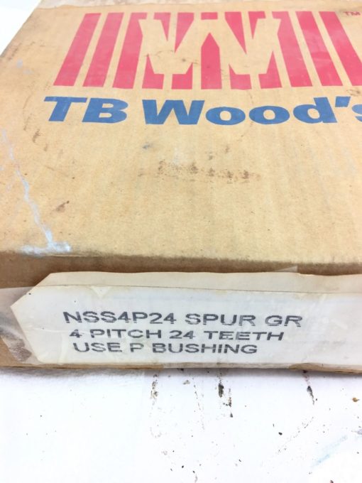 NEW BROWNING TB WOODS NSS4P24 External Tooth Spur Gear, 4” PITCH, 24 TEETH, B114 2