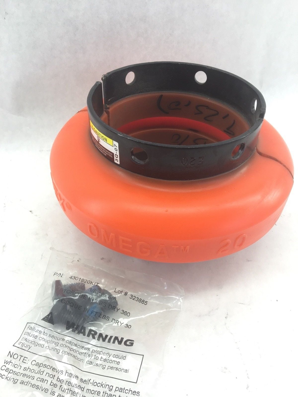 REXNORD OMEGA 20 ELEMENT ELASTIC FLEX COUPLING ASSEMBLY (B455)