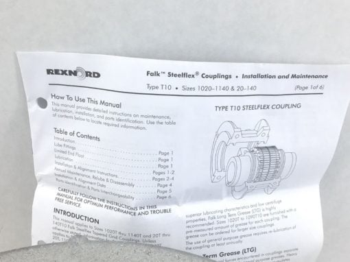 REXNORD FALK 1130T10D STEELFLEX COUPLING COVER 0776219 (B457) 4