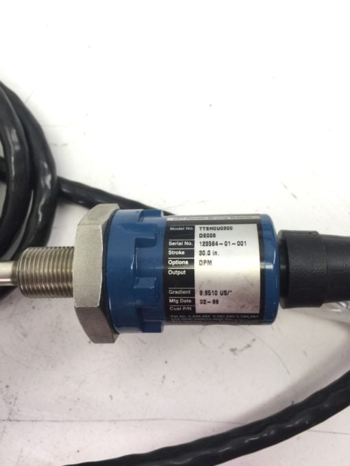 MTS TEMPOSONICS TTSC0U0300DE008 30” STROKE, DPM, NEW NO BOX, W/ BLACK CABLE, G00 2