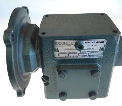 NEW GroveGear Flexaline BMQ215-2 Worm Speed Gear Reducer, 25/1 RATIO