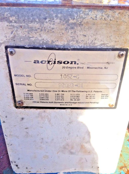 USED ACRISON 105Z-G VOLUMETRIC FEEDER FAST SHIP!!! (CONNEX) 6