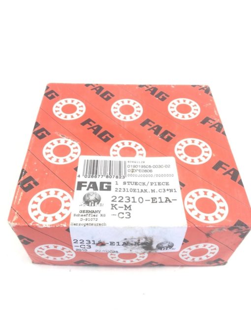 FAG 22310-E1A-K-M-C3 SPHERICAL ROLLER BEARING (A877) 1