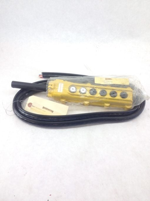 NEW! HARRINGTON ELECTRIC HOIST 6-BUTTON PENDANT CONTROL ESM1125020 ASSY (B110) 2