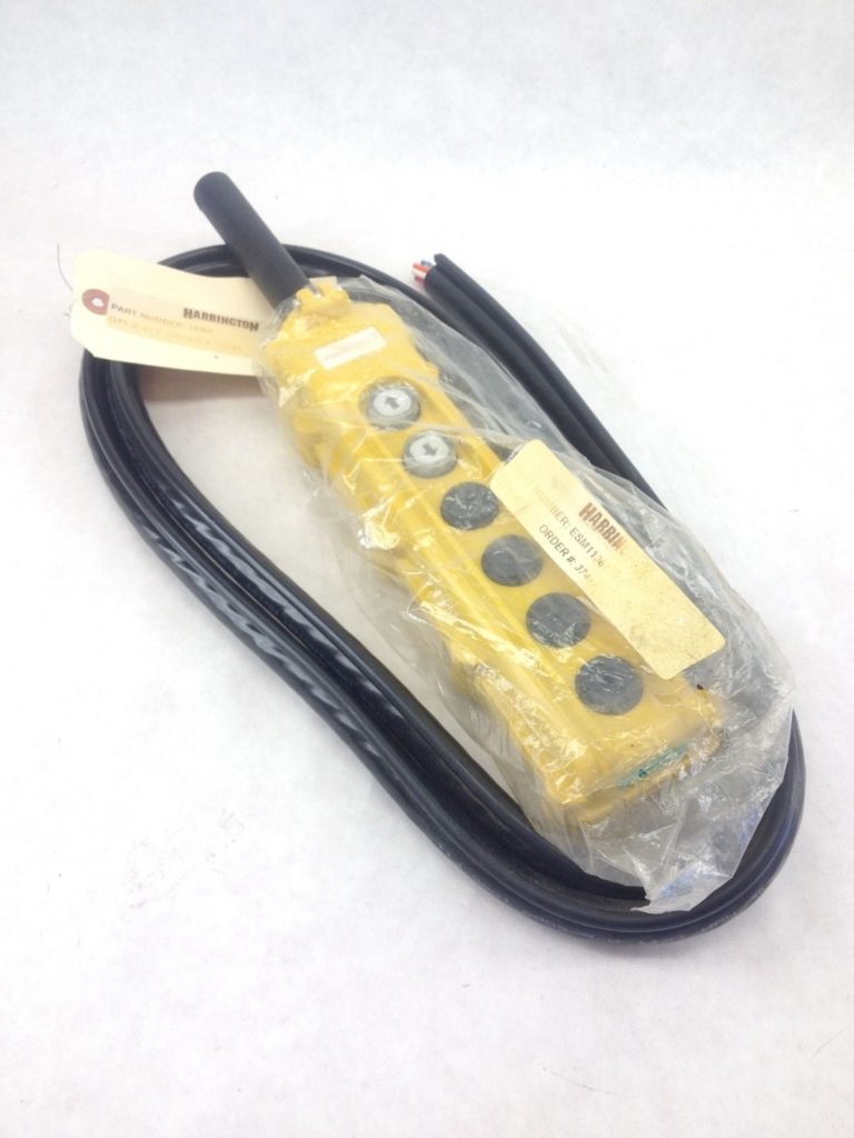 HARRINGTON ELECTRIC HOIST 6BUTTON PENDANT CONTROL ESM1125020 ASSY (B110)