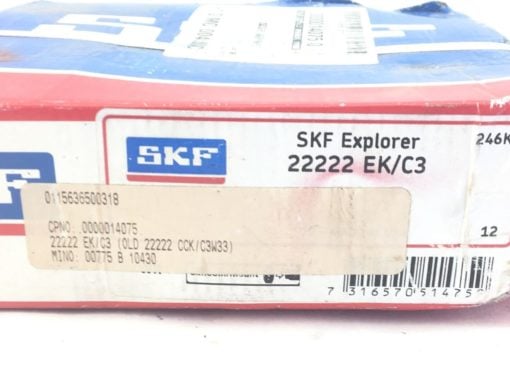 SKF EXPLORER 22222 EK/C3 SPHERICAL ROLLER BEARING 110mm (B458) 2