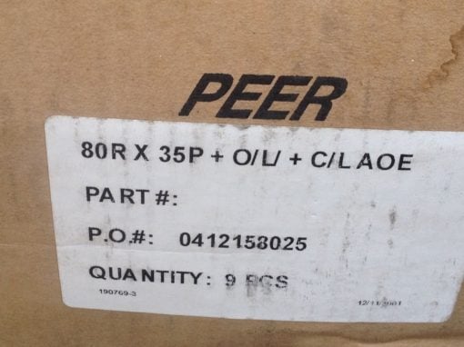 NEW! PEER # 80RX35P+O/L/ +/LAOE ROLLER CHAIN 9-pc BOX FAST SHIP!!! (B125) 1