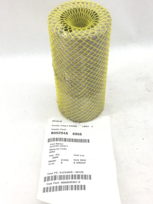 GOULD’S PUMPS B00294A 6956 SHAFT SLEEVE for PUMP MODEL 3175 (J37) 4