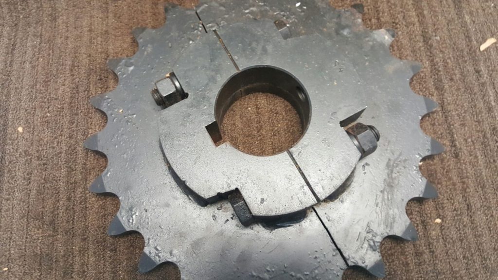 Martin Type B 3 1/4" Bore Split Hub 24 tooth chain sprocket ** (B206)
