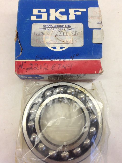 thumbnail image 2 of SKF 2207 ETN9 Self-Aligning Ball Bearing - 35mm Bore, 72mm OD, 23mm Width, Open, Plastic Cage 2 of 9