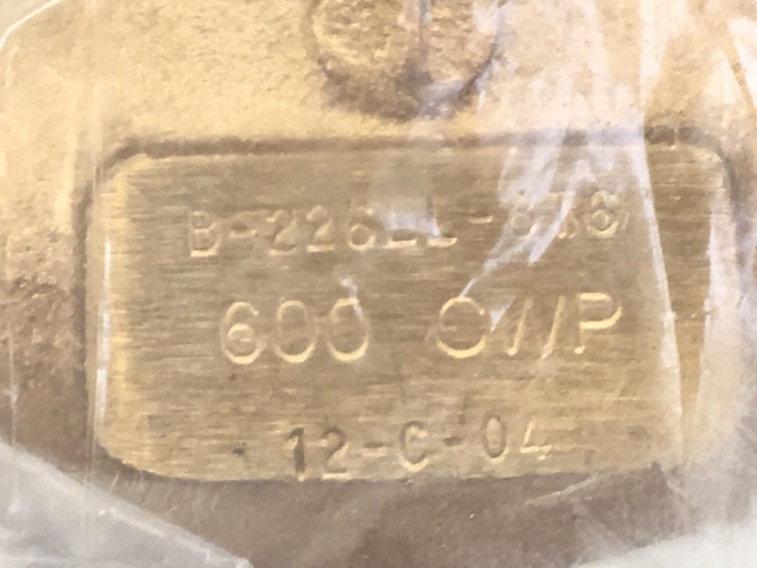 GODDARD B226LL8T6 CYROGENIC BRASS BALL VALVE with EXT 600CWP