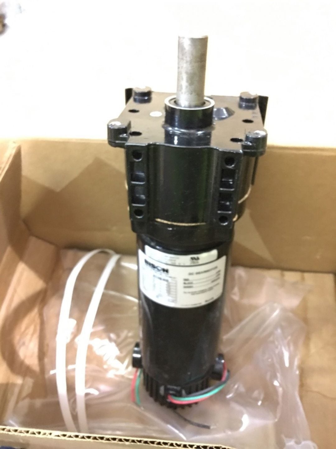 Bison Model 0113484040 Gear Motor 1/4 HP, 42 RPM, 90VDC, (NM1 PT)