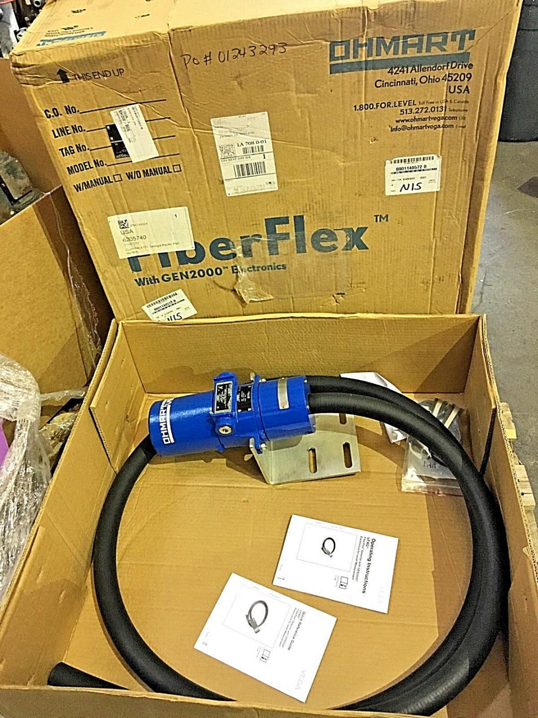 OHMART VEGA GEN2000 FIBERFLEX LFXG-144-A4E-XXX-30 LEVEL DETECTOR, P9