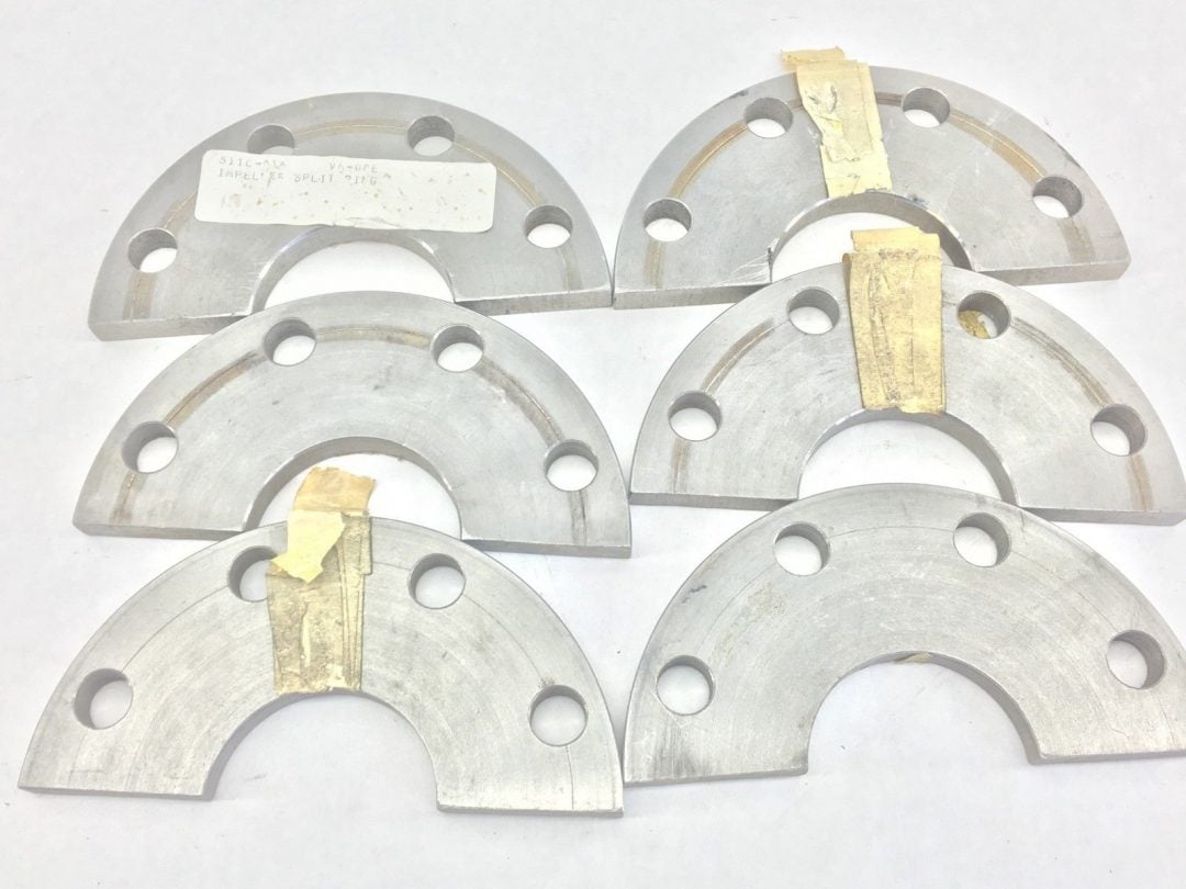 11C016VA08E SPLIT / SEGMENTED IMPELLER RING COMPONENTS 6PCS (F109)