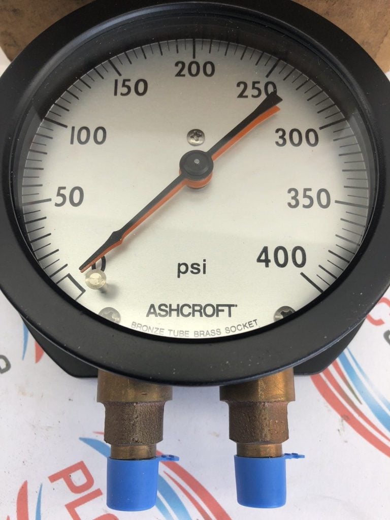 ASHCROFT 41/2" DUPLEX GAUGE 45 1038A 02L PRESSURE GAUGE