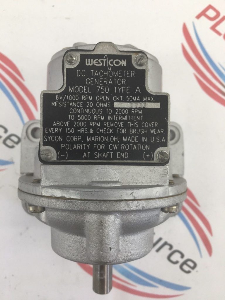 WESTCON DC TACHOMETER GENERATOR MODEL 750 TYPE A 6V/1000RPM