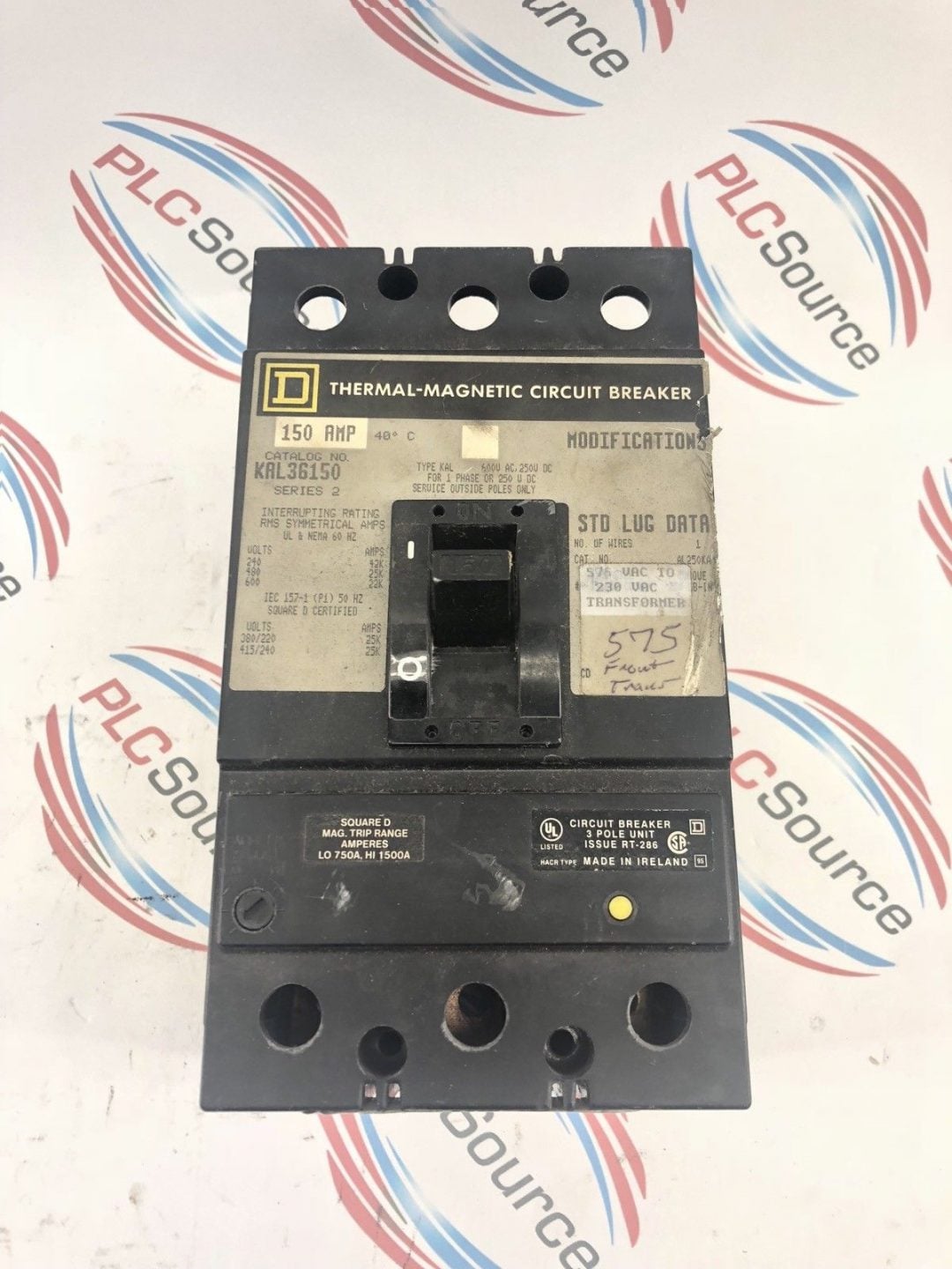 SQUARE D KAL36150 150A 3POLE THERMAL CIRCUIT BREAKER