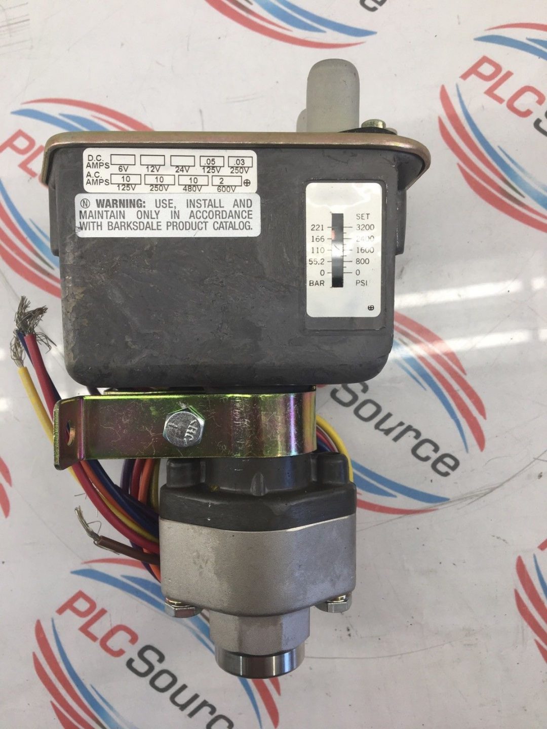 BARKSDALE PRESSURE ACTUATED SWITCH C96223, 2503000PSI 17.2207BAR