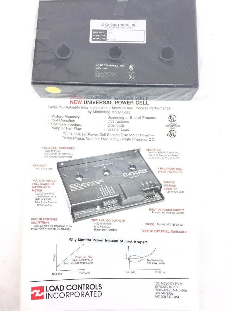 LOAD CONTROLS INCORPORATED MODEL UPC (H224)