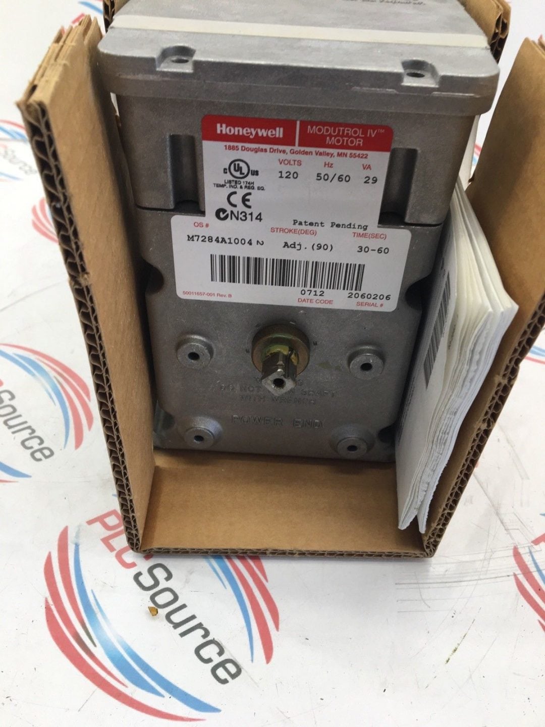 HONEYWELL MODUTROL IV MOTOR M7284A10042 90ADJ 3060SEC 120V50/60HZ 29VA