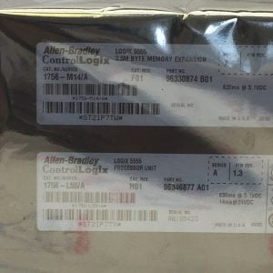 ALLEN-BRADLEY 1756-L55 PROCESSOR UNIT 1756-M14 MEMORY EXPANSION