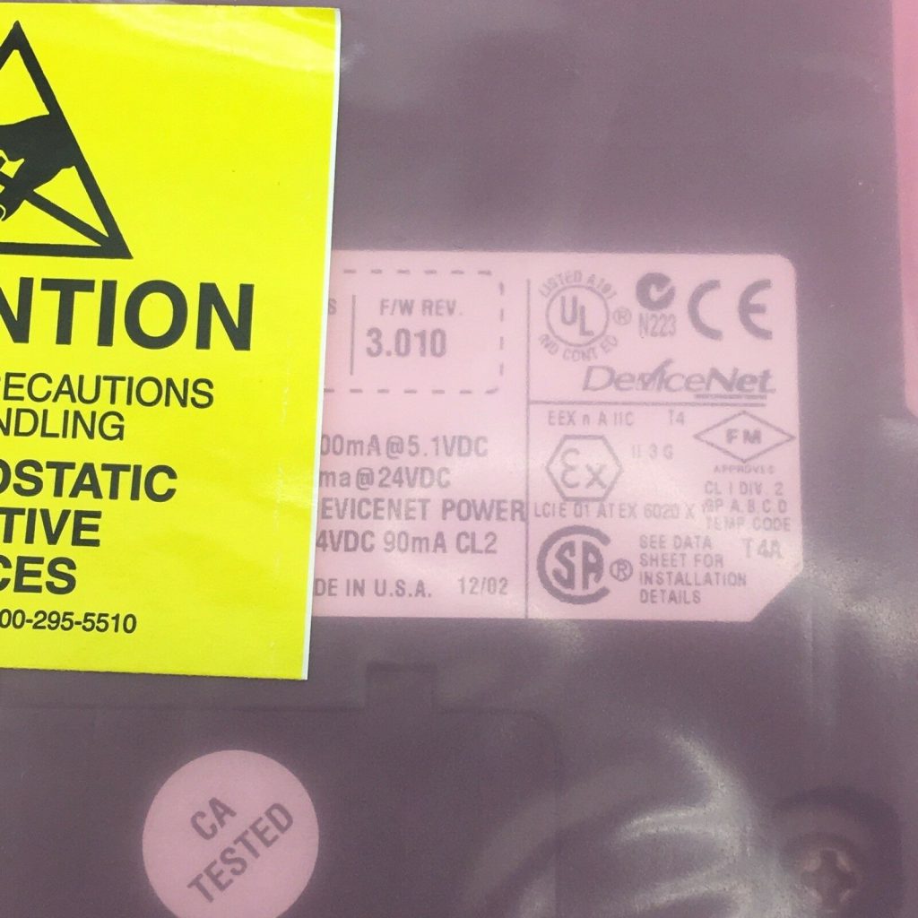 ALLEN BRADLEY 1756-DNB/A SERIES A MODULE REV 3.010