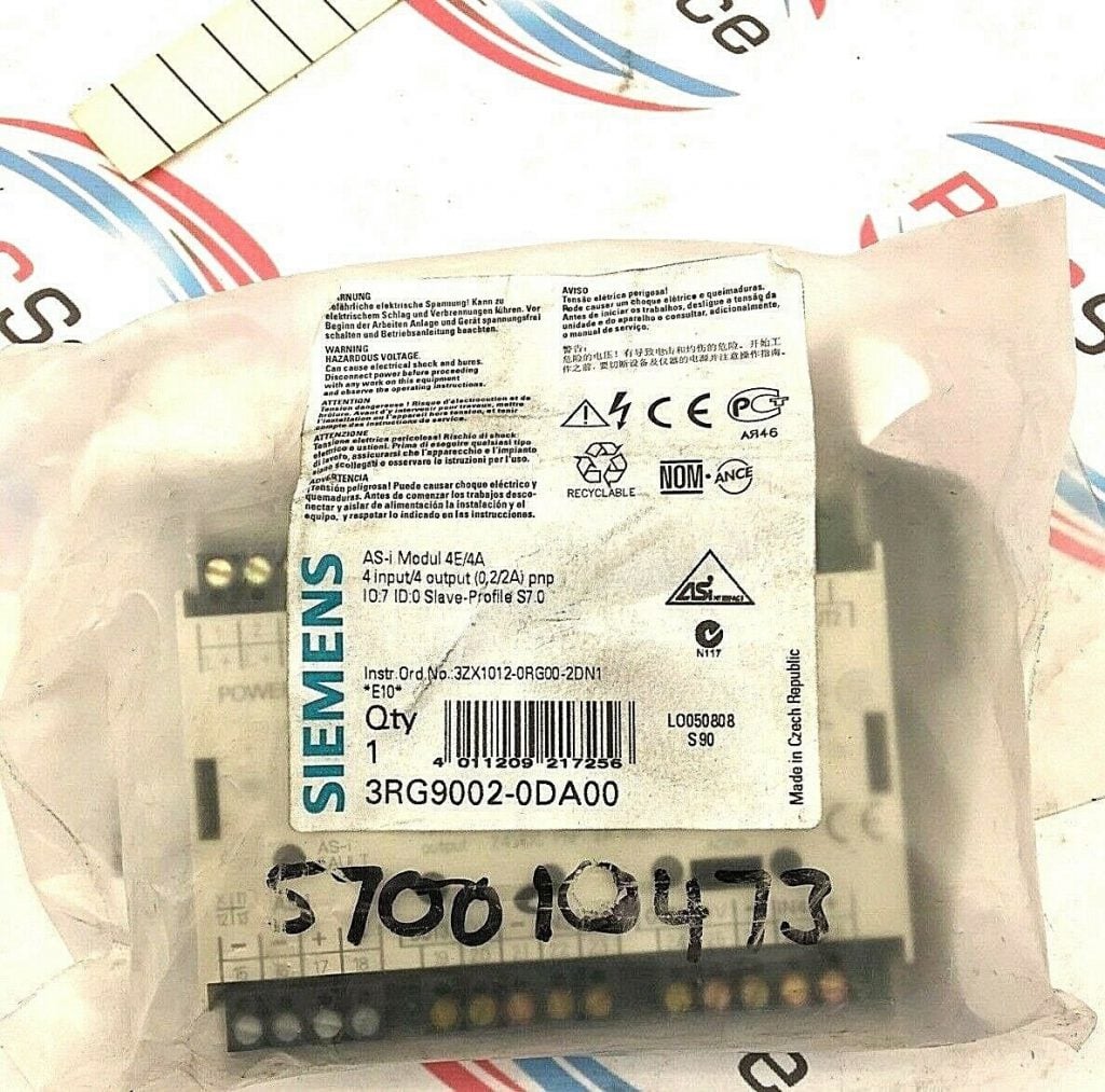 SIEMENS AS-I MODUL 4E/4A / 3RG9002-0DA00 FACTORY SEALED