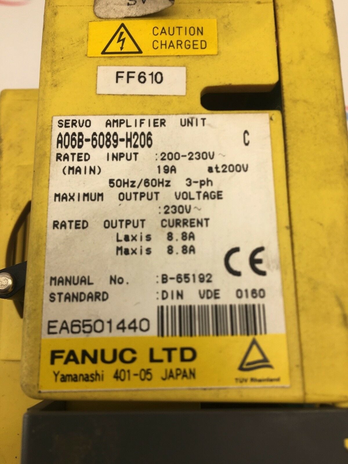 FANUC A06B-6089-H206/C SERVO AMPLIFIER UNIT