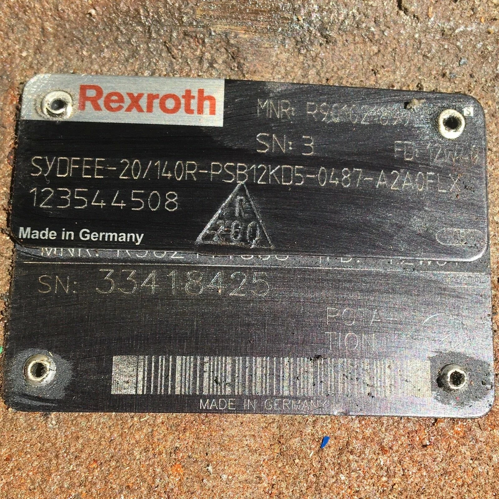 REXROTH SYDFEE-20/140RPSB12KD5-0487-A2A0FLX AXIAL PISTON VARI DISPLACEMENT PUMP - Image 5