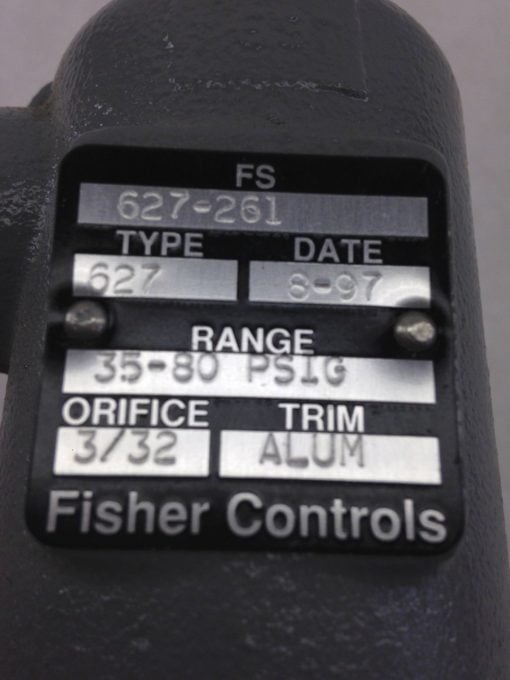 FISHER CONTROLS 627-261 PRESSURE REDUCING REGULATOR (B424) 2